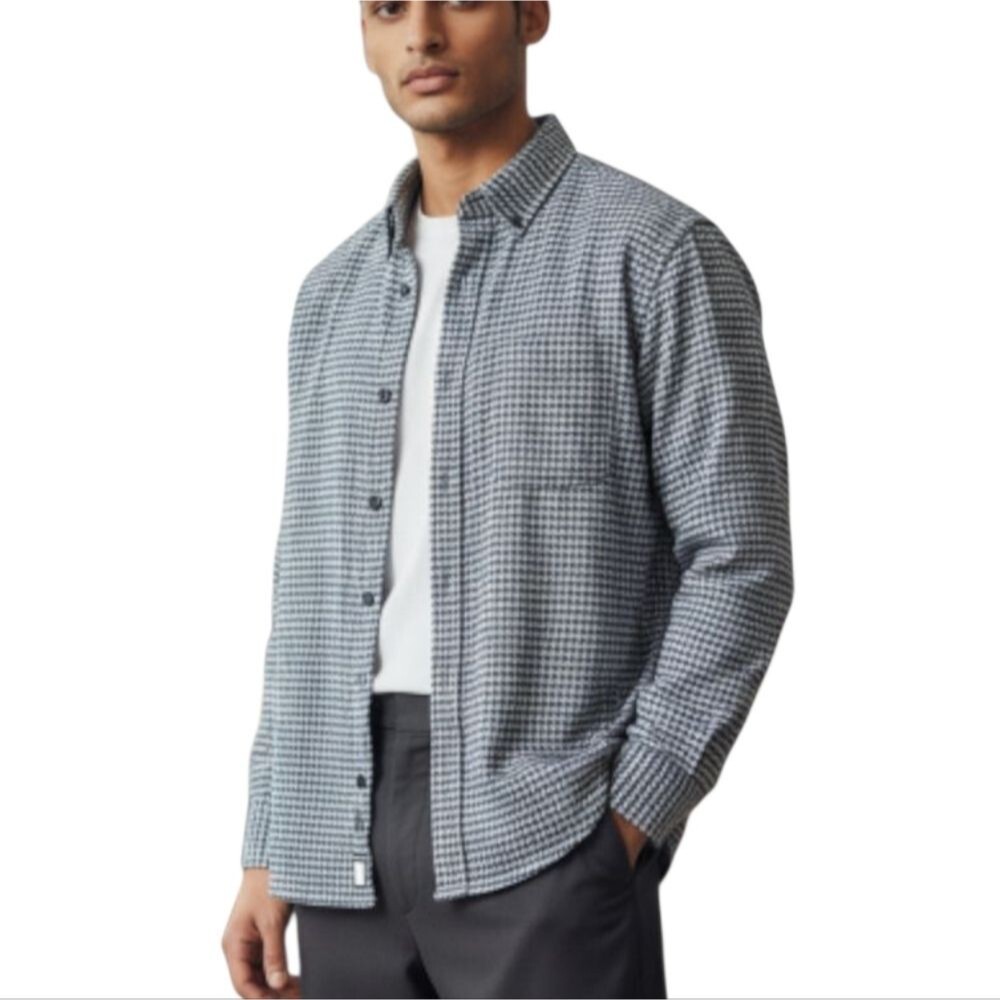 Goodfellow & Co Men's Gray Houndstooth Shirt Jacket - NWT